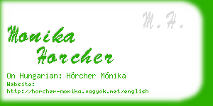 monika horcher business card